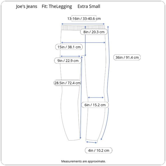 Joe's Jeans Fit The Legging Jeggings Pull On Elastic Waistband Extra Small XS - Picture 14 of 15